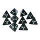 thumbnail image 3 of 10 Uds. Dados Creativos D4 Dados De Juego De 4 Lados Para Juguetes De Juego De Rol TRPG Negro, 3 of 3