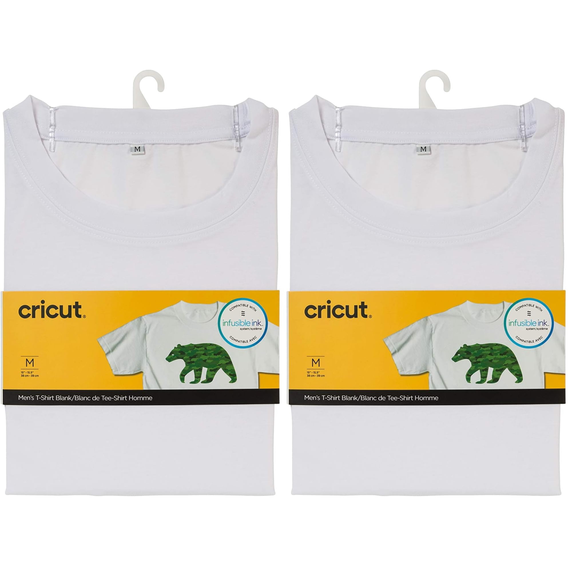 Camiseta Cricut Para Hombre Con Cuello Redondo, Color Blanco, Talla M