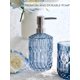 thumbnail image 2 of Juego de accesorios de baño LaMarriti Blue, 5 piezas, vidrio transparente, 2 of 7