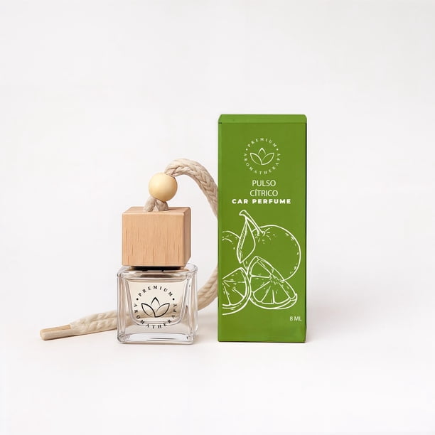 DIFUSOR DE AUTO AROMATHERAPY 8ML verde claro
