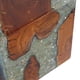 thumbnail image 4 of Taburete vidaXL de Madera Maciza de Teca y Resina 30x30x40 cm, 4 of 9