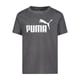 thumbnail image 1 of Camiseta Puma con el logo número 1 para niños, color carbón jaspeado, talla XL, 1 of 5