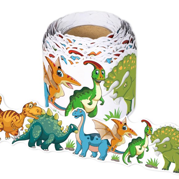 Borde para tablón de anuncios Leezead 20 m Tema dinosaurio