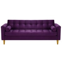 Bodevir - Sofa Retro 3Cg Felpa 01 Morado