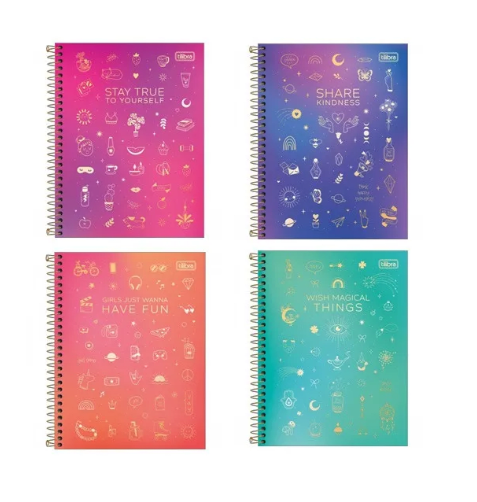 Tilibra Pack 4Cuad Ext Doodles 200Hj 5M 51316 Unidad