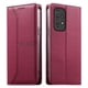 thumbnail image 3 of Funda tipo cartera con bloqueo RFID para Samsung Galaxy A33 5G cubierta magnética de cuero con tapa y soporte Rojo, 3 of 6
