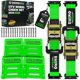 thumbnail image 1 of Kit de amarre para ruedas Rhino USA con 4 correas de trinquete, 1 of 7