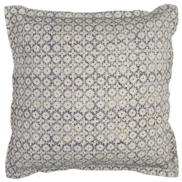 Almohada Decorativa Rizzy Home T12239 Relleno de Poliéster 22x22" Azul