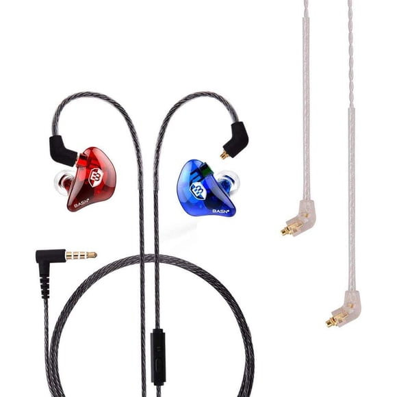 Auriculares BASN Bsinger con cable plateado