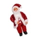 thumbnail image 1 of Figura Navideña De Papá Noel De Pie De 12" Figura Para Tienda De Escritorio Interior Roja Con Copo De Nieve, 1 of 3