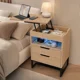 thumbnail image 1 of Velador Elevable Con Luz Y Echufe 2 Tiras 45x35x70cm Mate Madera, 1 of 8