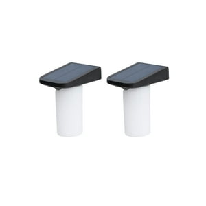 Pro Outdoor - 2 Unidades Apliue Solar Vertical Sin Base Contra Agua Con Sensor De Movimiento