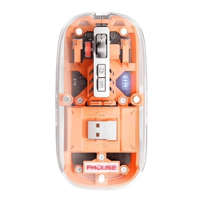 Genérico - Ratón Inalámbrico Transparente Bluetooth Recargable Rondon