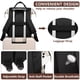 thumbnail image 4 of Mochila Focdod para portátil de 17 pulgadas impermeable negra, 4 of 7