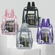thumbnail image 2 of Women's Waterproof PVC Backpack Transparent Bag Teenagers Students Large Capacity School Bag Portable Multifunctional Zipper Bag, 2 of 3