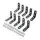 thumbnail image 1 of Juego De 10 Soportes En Forma De L Para Esquinas De 90 Grados Para Marcos De Armarios De Madera, 5 Cm, 1 of 3