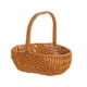 thumbnail image 5 of Cesta De Picnic De Ratán De Imitación, Cesta Tejida A Mano Para Bodas, Recolección De Frutas, Color Marrón Claro, 5 of 5