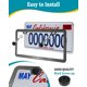 thumbnail image 4 of Marco para placa de matrícula AOOTF de fibra de carbono, paquete de 2, negro, 4 of 9