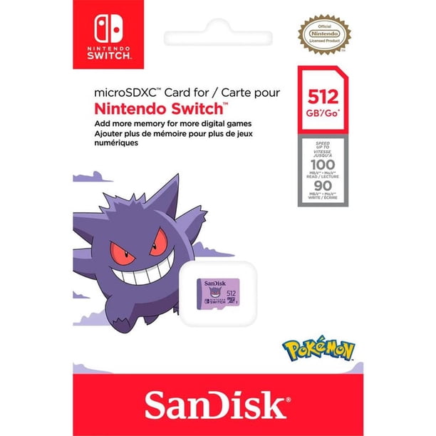 MicroSD SanDisk Pokémon 512GB Nintendo Switch | Lider
