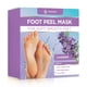 thumbnail image 1 of Mascarilla exfoliante para pies DERMORA, paquete de 2 unidades, para pies secos y agrietados con lavanda, 1 of 9