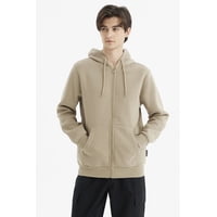 Fashionspark - Polerón Hombre Full Zipper Basico Kaki