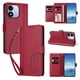 thumbnail image 2 of Funda Cartera Trébol para Xiaomi Redmi Note 17 4G con Ranuras Tarjetas y Carga Inalámbrica Rojo, 2 of 6