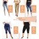 thumbnail image 5 of Pantalones Capri de Maternidad Hybrid & Company QM2835CDS Granate XL, 5 of 6