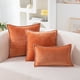thumbnail image 1 of suxuMhao Fundas de Almohada, 2 Pzas Fundas de Cojín para Sofá Naranja Claro - Protectores de Almohada de 45 X 45cm con Cierre Tamaño Estándar, Protector de Almohada de Poliéster para Decoración Del, 1 of 4