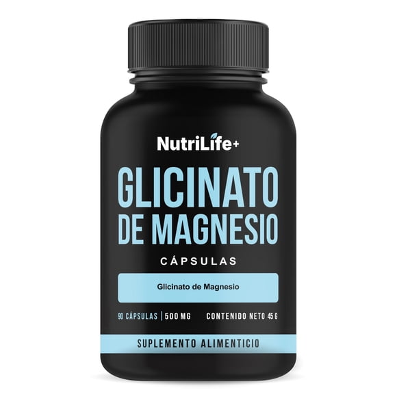 Glicinato De Magnesio 90 Capsulas 500mg Nutrilife+ Bienestar Sin Sabor