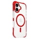 thumbnail image 1 of Carcasa Transparente Reforzada Magsafe Borde Color Para IPhone 16 Rojo, 1 of 4