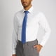 thumbnail image 4 of Corbata Calvin Klein Steel Micro Solid A para hombre, color azul pizarra, 4 of 4