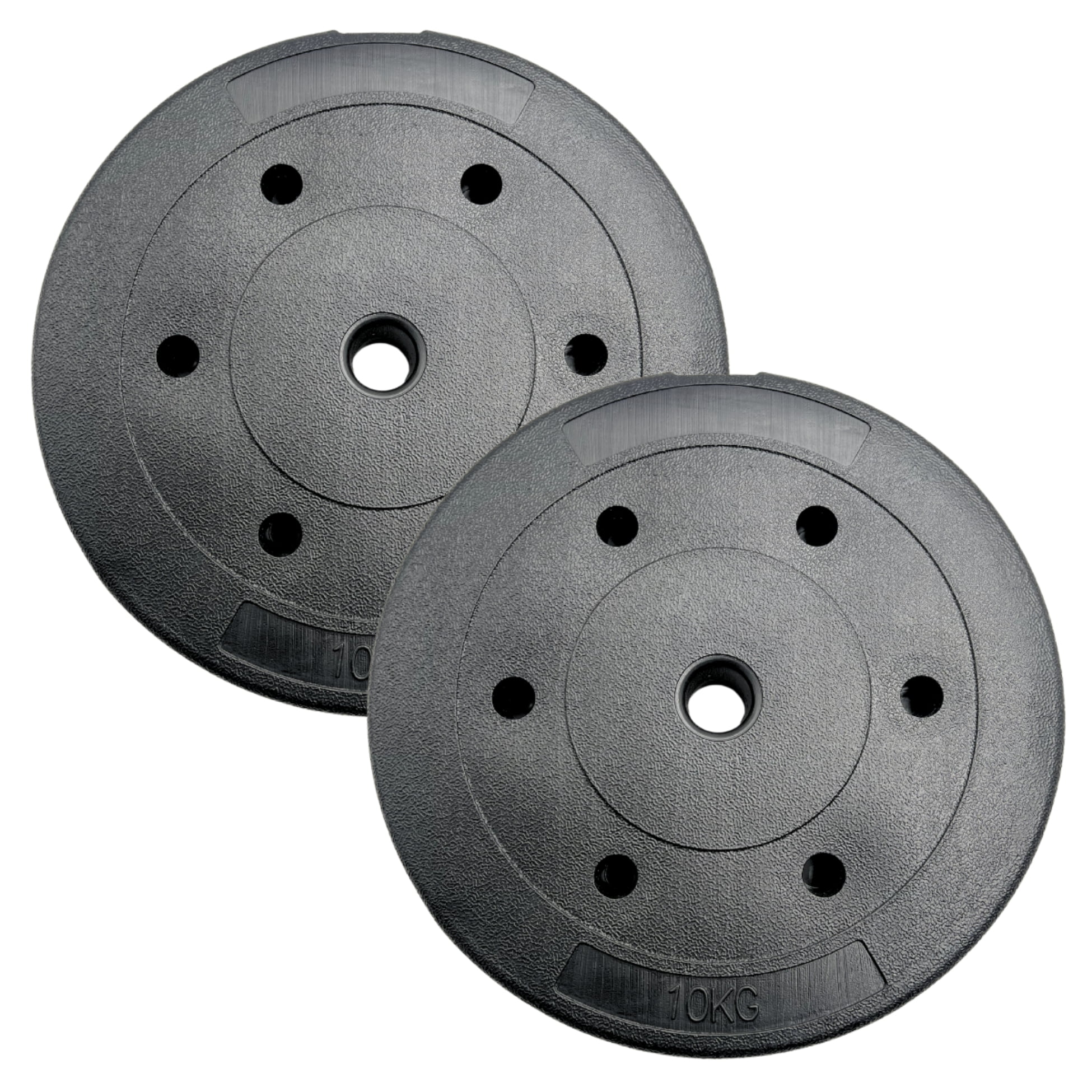 Linea Sport - Set De 2 Discos Pre-olímpicos Pvc 10kg C/u Total 20kg