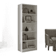 thumbnail image 1 of Librero organizador melamina 5 estantes 180 cm blanco, 1 of 3