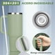 thumbnail image 3 of Vaso Térmico 1,4lts Con Asa, Termo Al Vacío De Acero Inoxidable Con Pajita, Para Mantener Agua, Té, Vino, Café Frío Y Caliente (verdes), 3 of 3