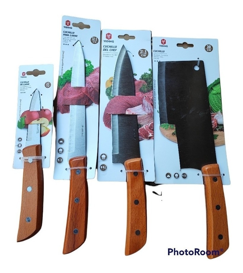 Genérico - Set De 4 Cuchillos Juego Cuchillos Cocina