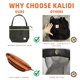 thumbnail image 5 of Bolso casual de pana KALIDI para mujer, color crema y blanco, 5 of 9