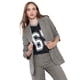 thumbnail image 1 of Blazer Mujer Negro Checks Corona, 1 of 5