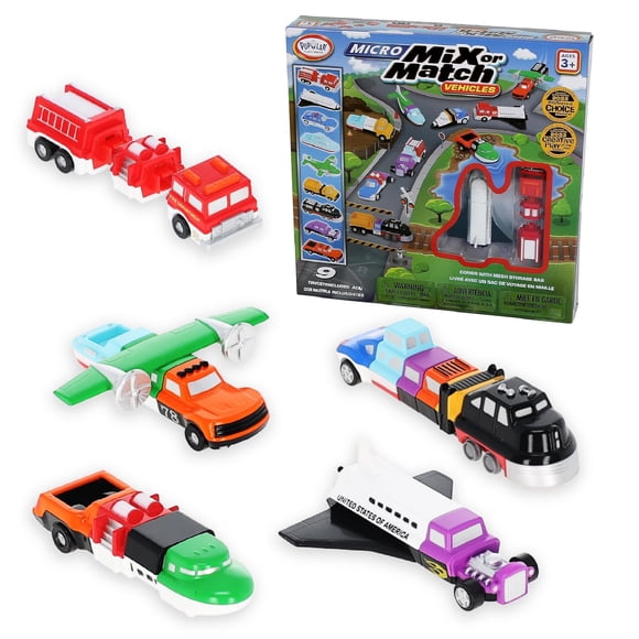 Set de Vehículos de Juguete Mix o Combina 9 piezas