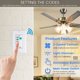 thumbnail image 4 of Transmisor Eogifee UC-9050T CHQ9051T con control de pared para ventilador de techo, 4 of 7