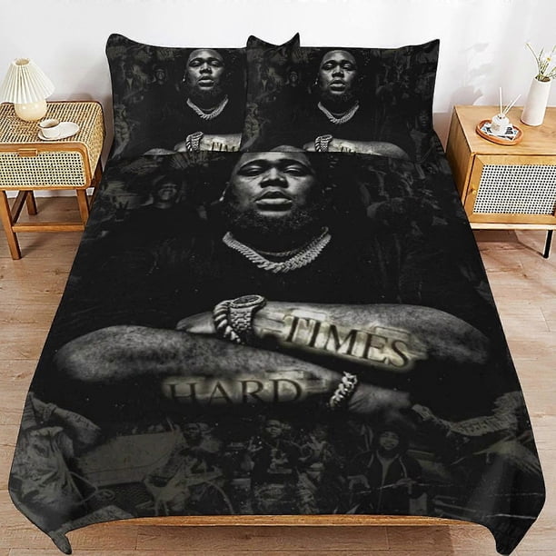 Rod Wave Bedding Set Duvet Cover Comfortable and Lightweight Cartoon Bedding3 Piece