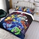 thumbnail image 3 of Mega Man Conjunto de sábanas temático, trío de piezas, cómodo y amigable con la piel, diseño único, regalo de decoración para el hogar para familiares, amigos y fans, 90 cm * 190 cm, 3 of 6