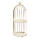 thumbnail image 5 of Estante Para Perfumes, Estante Para Exhibir Joyas De Maquillaje, Bandeja Para Cremas, Oro Blanco, 2 Niveles, 5 of 5