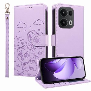 Funda Billetera Foxdock Compatible Con Oppo Reno 13 Pro, Diseño Perrito Tierno, Ranuras Para Tarjetas Y Soporte Plegable