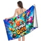 thumbnail image 4 of Stumble Guys Toalla de playa de secado rápido con diseño temático, regalo para mujeres y niñas, ideal para cumpleaños, fans, amantes de la música, uso en la playa o al aire libre, 78 × 150 cm, 4 of 6