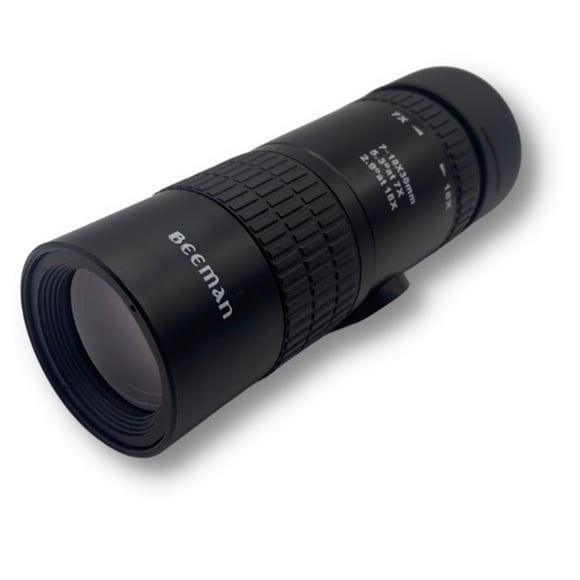 Monocular Negro 7-18×30 150grs 13x4cms Kl1040 +funda