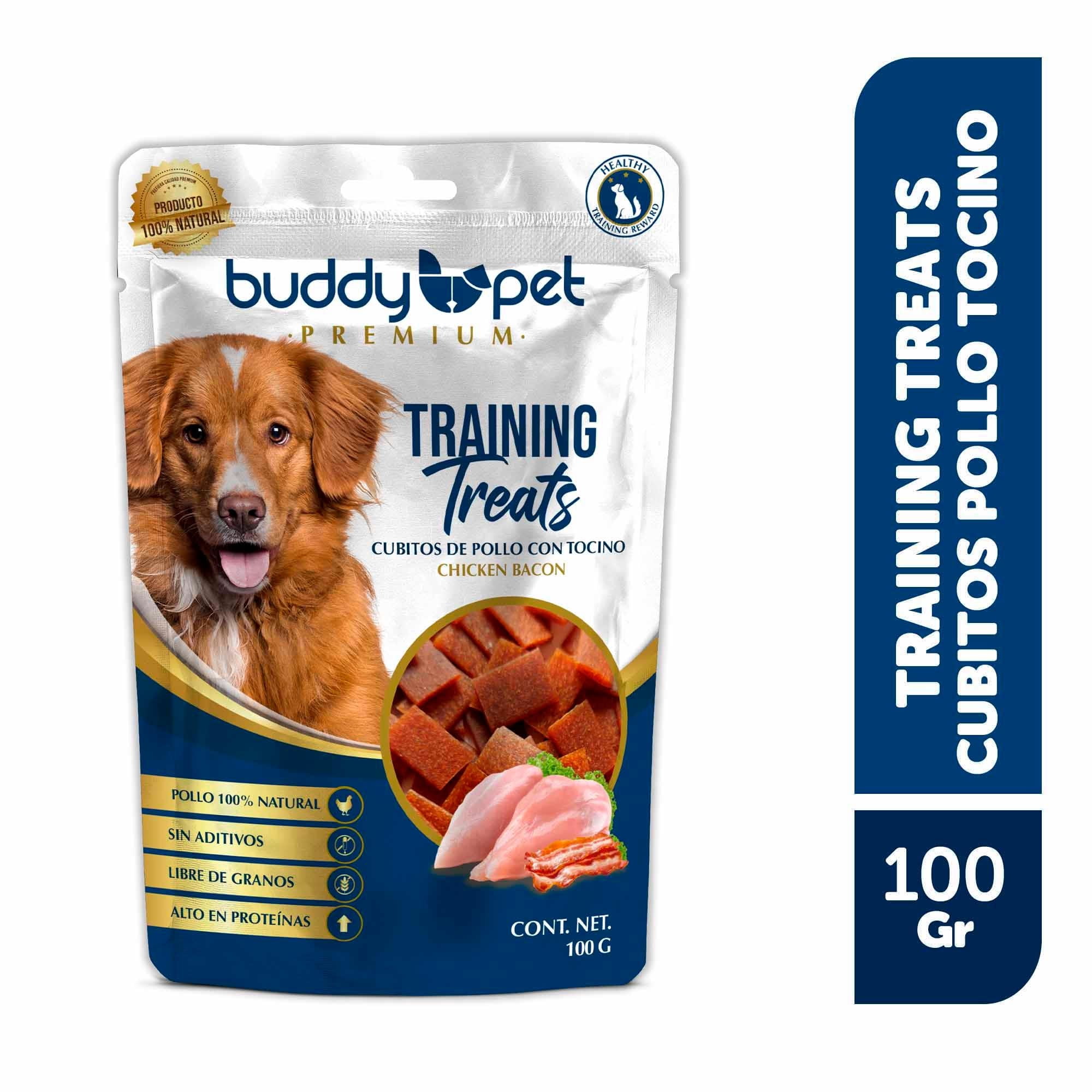Training Treat: Cubitos De Pollo Con Tocino 100 G 100 g Buddy Pet