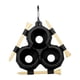 thumbnail image 3 of Cubierta de té de bolas de golf y té, regalo para él, accesorios portátiles con 3 tés, fijación simple para bucles de cinturón, bolsas para operadores Negro, 3 of 5