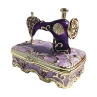 Ioensy - Box De Organizador De Joyas Caja De Baratijas De Obras De Arte Para Escaparate De La Ventana De La Tienda Purple