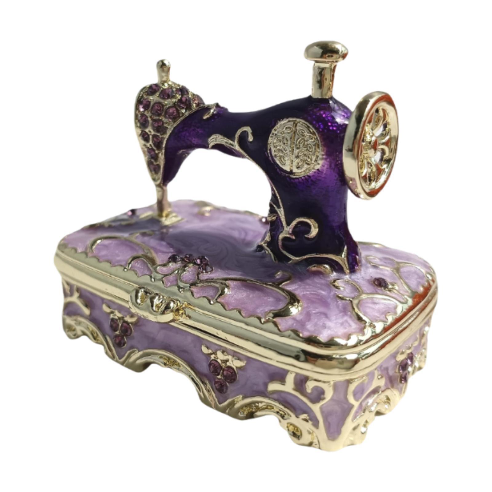 Ioensy - Box De Organizador De Joyas Caja De Baratijas De Obras De Arte Para Escaparate De La Ventana De La Tienda Purple