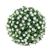 Magideal - Bola Topiaria Colgante De Flores De Simulación, 7.8 Pulgadas, Material De Pe, Accesorio Multiusos, Duradero, Decoración Floral Realista Para Cafetería Estilo C